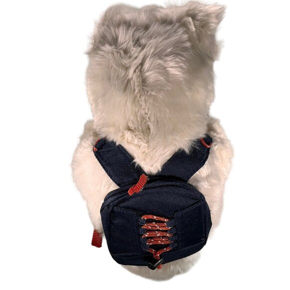 Gund American Eagle Outfitter Plush White Polar Bear Backpack Stuffed Animal Toy - Picture 7 of 10